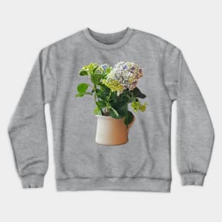 Blue Hydrangea Pot Mothers Day Crewneck Sweatshirt